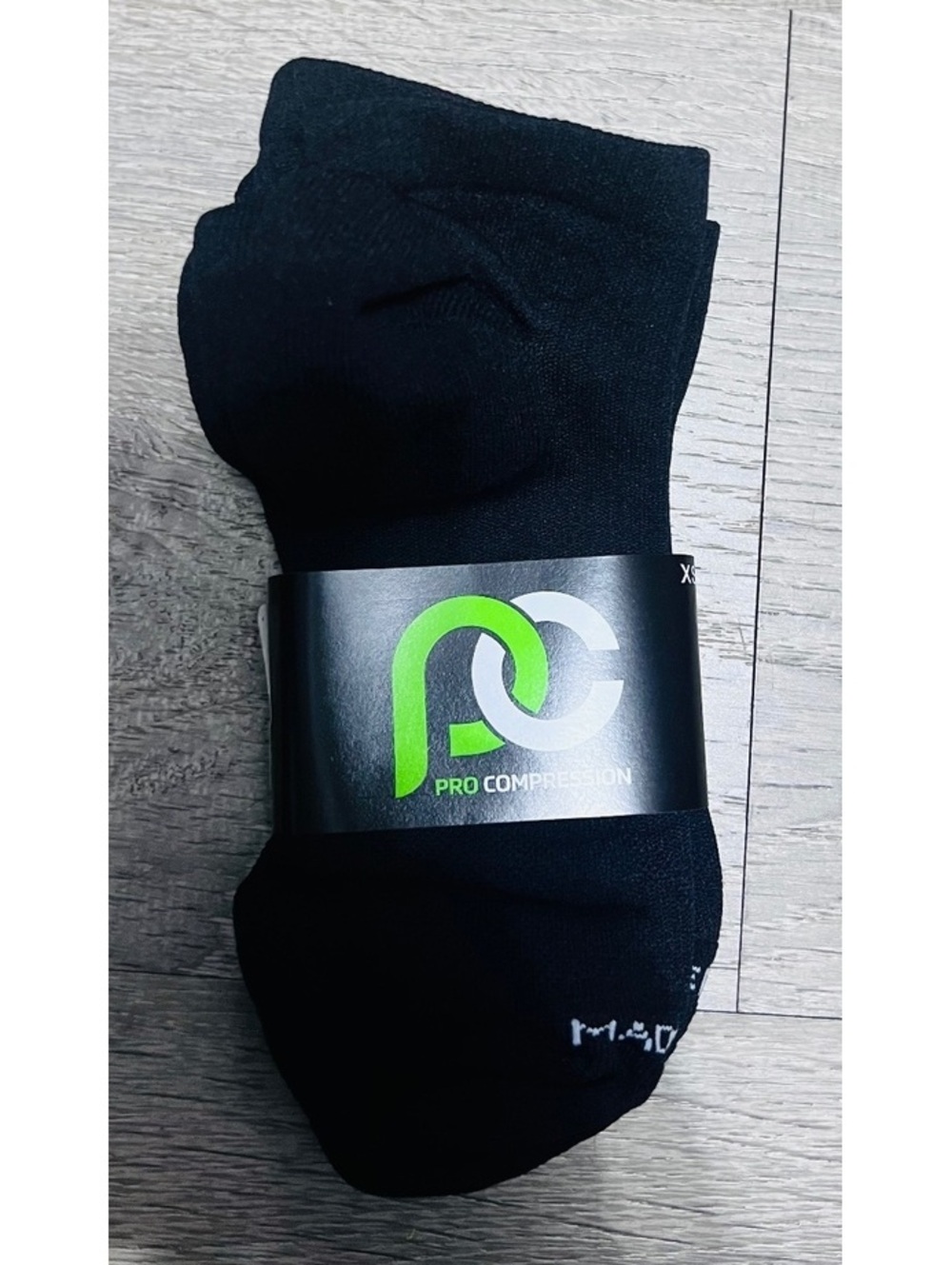 Pro Compression Black Athletic Socks Size X SMALL XS